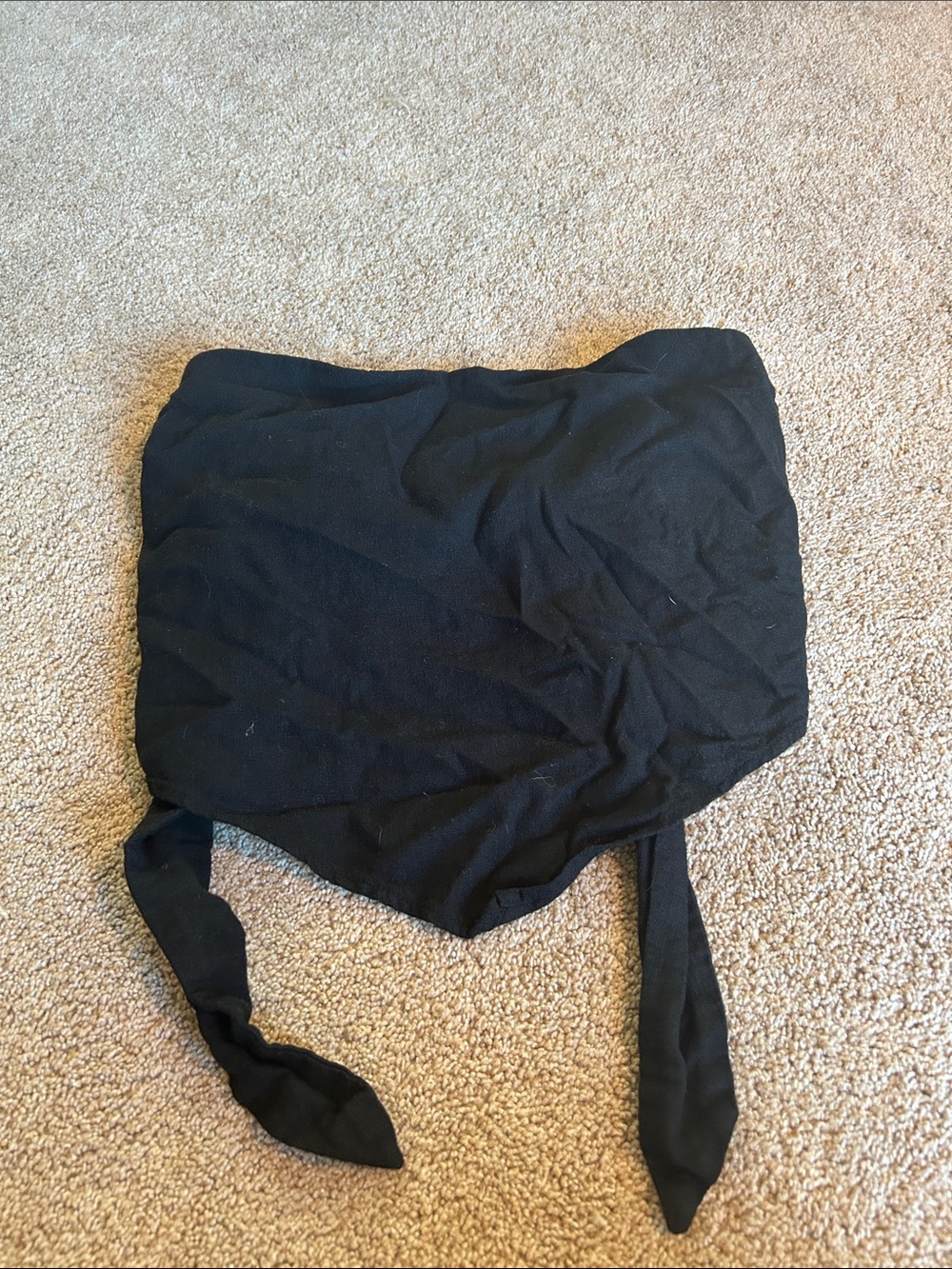 Abercrombie & Fitch Black Crop Top with Tie Details
